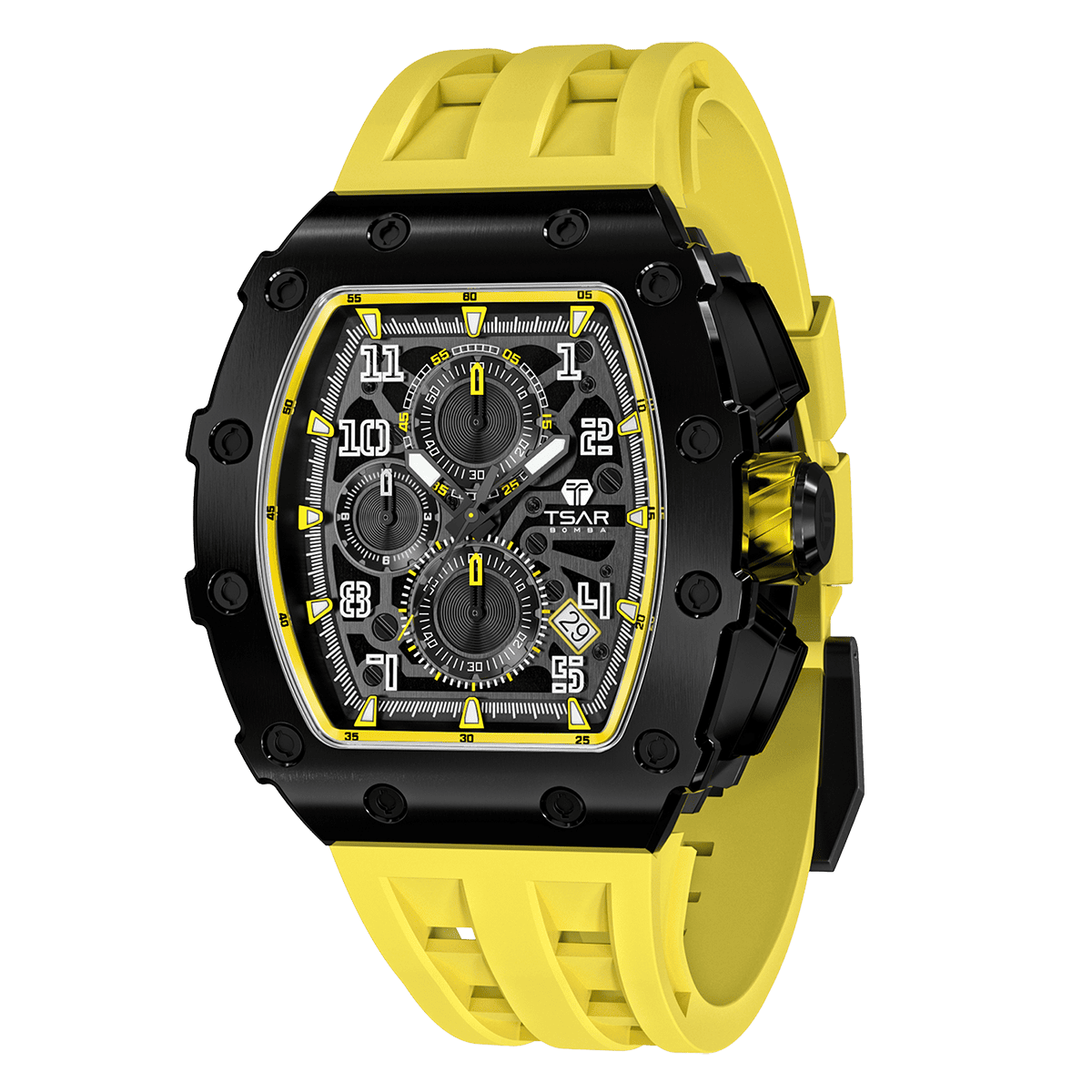 Official TSAR BOMBA Elemental Series TB8204Q – Calendar & Chronograph Watch