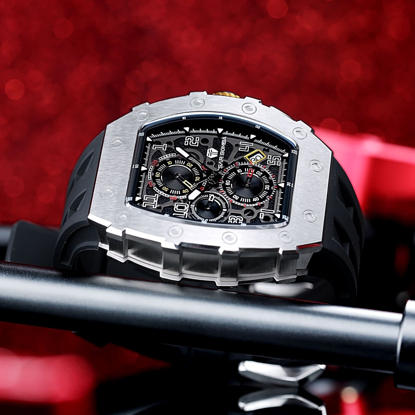 Official TSAR BOMBA Elemental Series TB8204Q – Calendar & Chronograph Watch