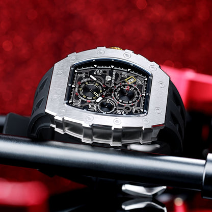 Official TSAR BOMBA Elemental Series TB8204Q – Calendar & Chronograph Watch