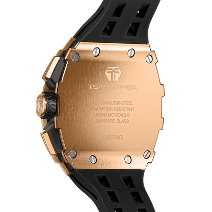 Official TSAR BOMBA Elemental Series TB8204Q – Calendar & Chronograph Watch