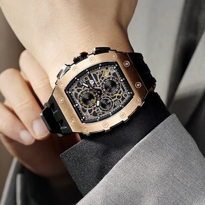 Official TSAR BOMBA Elemental Series TB8204Q – Calendar & Chronograph Watch