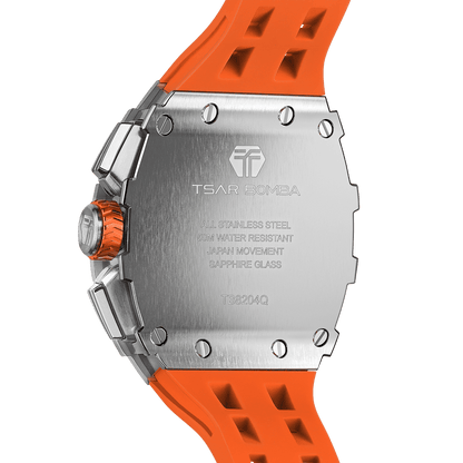 Official TSAR BOMBA Elemental Series TB8204Q – Calendar & Chronograph Watch