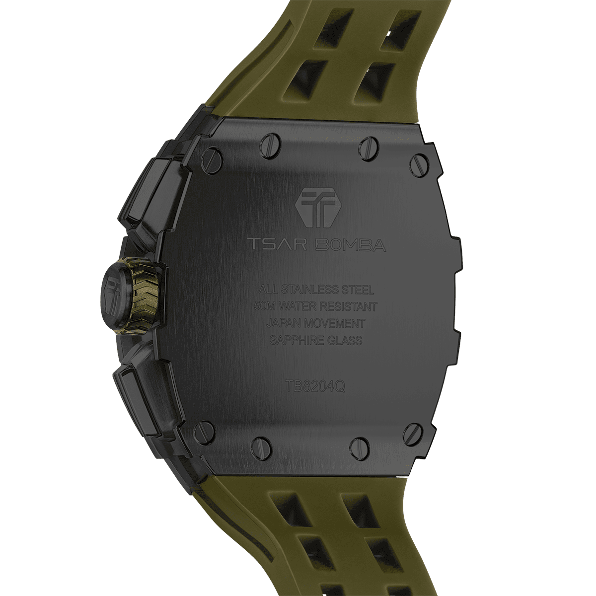 Official TSAR BOMBA Elemental Series TB8204Q – Calendar & Chronograph Watch