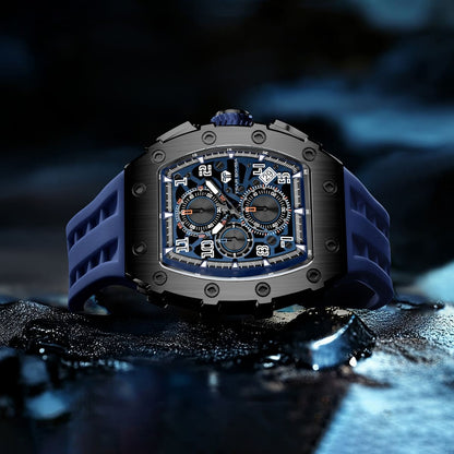 Official TSAR BOMBA Elemental Series TB8204Q – Calendar & Chronograph Watch