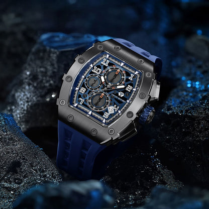 Official TSAR BOMBA Elemental Series TB8204Q – Calendar & Chronograph Watch