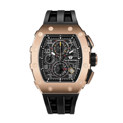 Official TSAR BOMBA Elemental Series TB8204Q – Calendar & Chronograph Watch