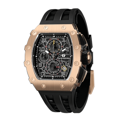 Official TSAR BOMBA Elemental Series TB8204Q – Calendar & Chronograph Watch