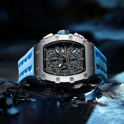 Official TSAR BOMBA Elemental Series TB8204Q – Calendar & Chronograph Watch