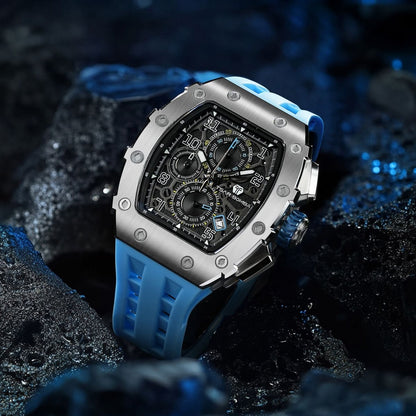 Official TSAR BOMBA Elemental Series TB8204Q – Calendar & Chronograph Watch