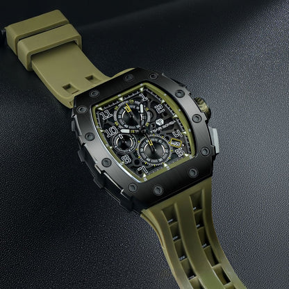 Official TSAR BOMBA Elemental Series TB8204Q – Calendar & Chronograph Watch