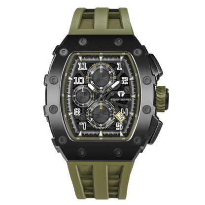 Official TSAR BOMBA Elemental Series TB8204Q – Calendar & Chronograph Watch