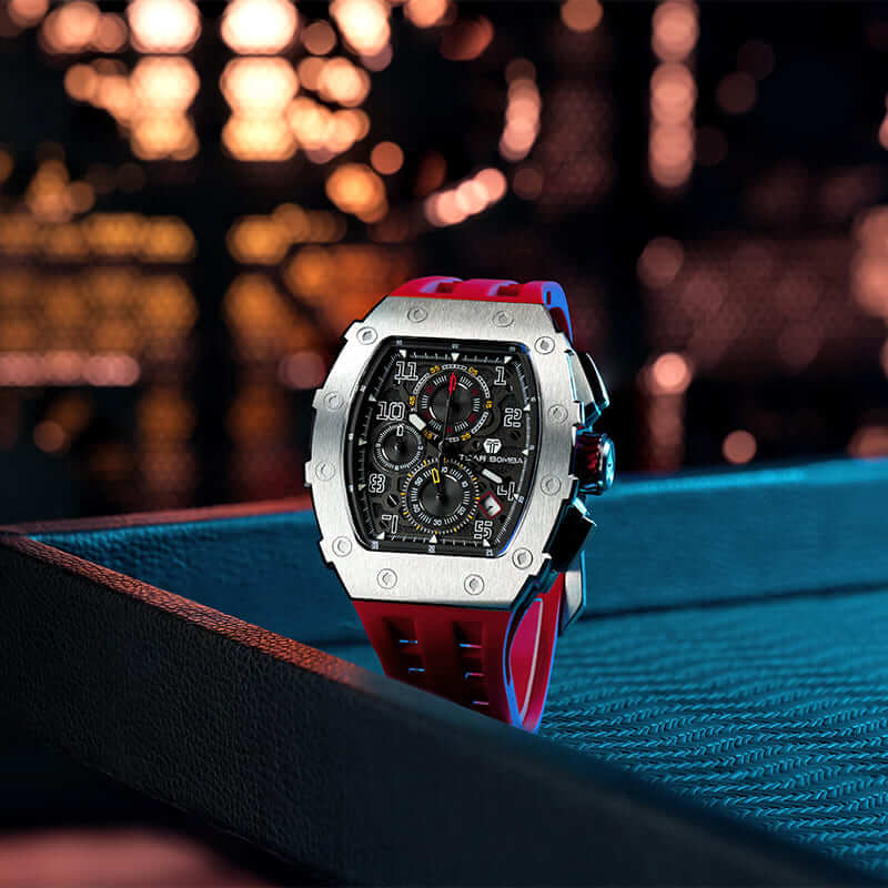 Official TSAR BOMBA Elemental Series TB8204Q – Calendar & Chronograph Watch