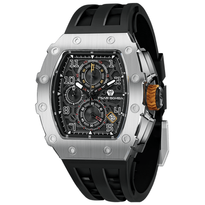 Official TSAR BOMBA Elemental Series TB8204Q – Calendar & Chronograph Watch