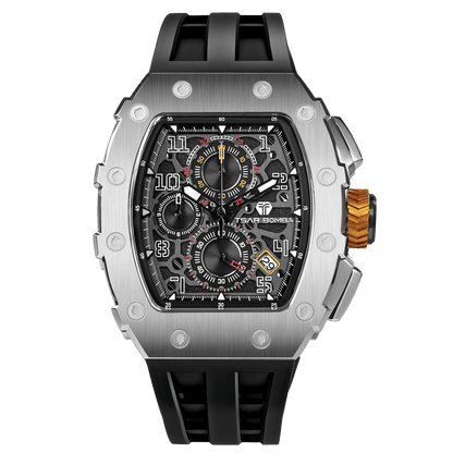Official TSAR BOMBA Elemental Series TB8204Q – Calendar & Chronograph Watch