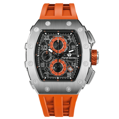 Official TSAR BOMBA Elemental Series TB8204Q – Calendar & Chronograph Watch
