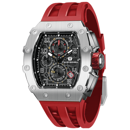Official TSAR BOMBA Elemental Series TB8204Q – Calendar & Chronograph Watch