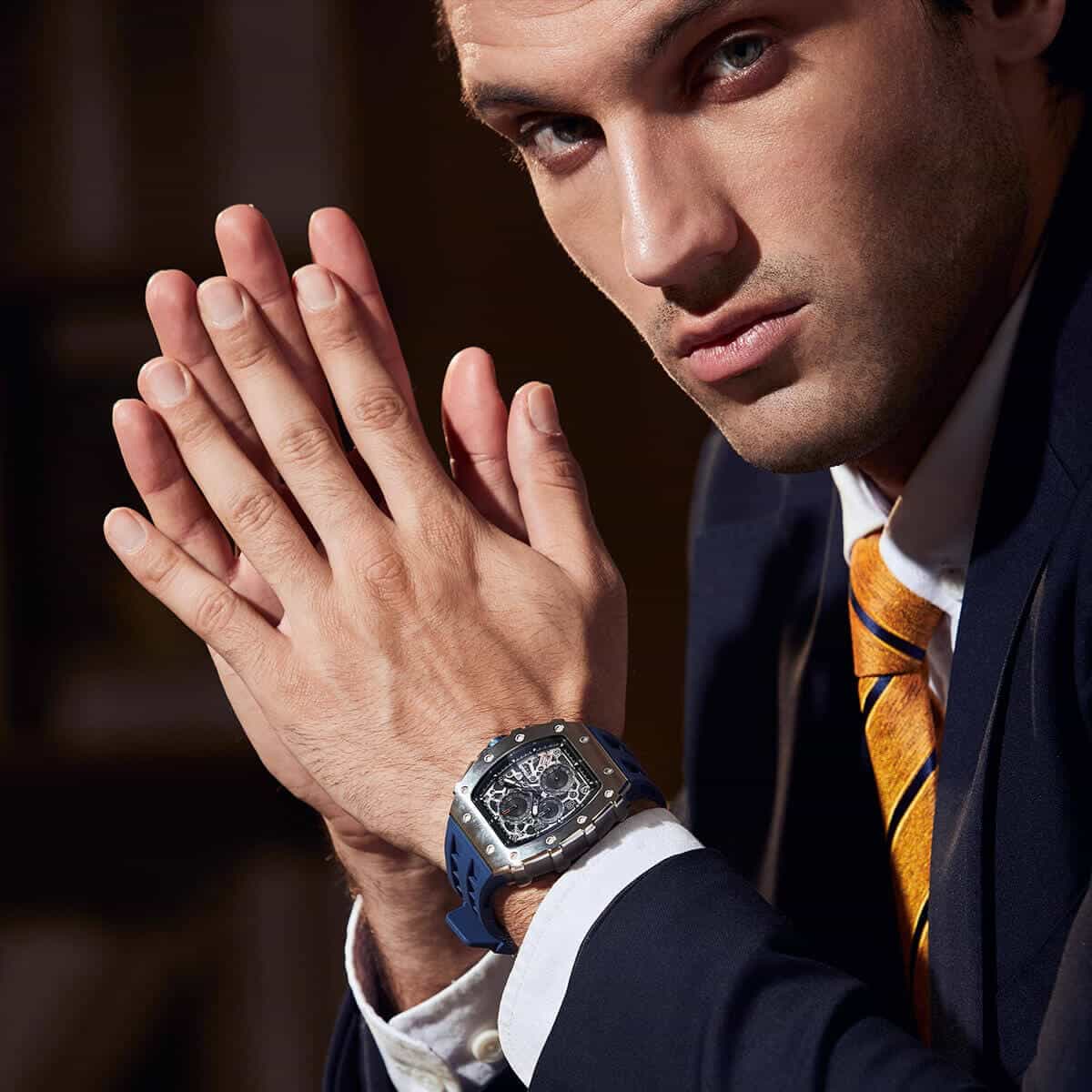 Official TSAR BOMBA Elemental Series TB8204Q – Calendar & Chronograph Watch