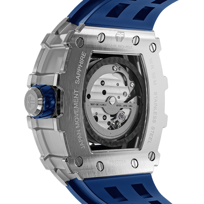 Official TSAR BOMBA Stainless Steel Automatic Skeleton Watch – TB8208A