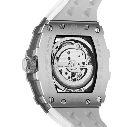 Official TSAR BOMBA Diamond Automatic Skeleton Watch – TB8208D