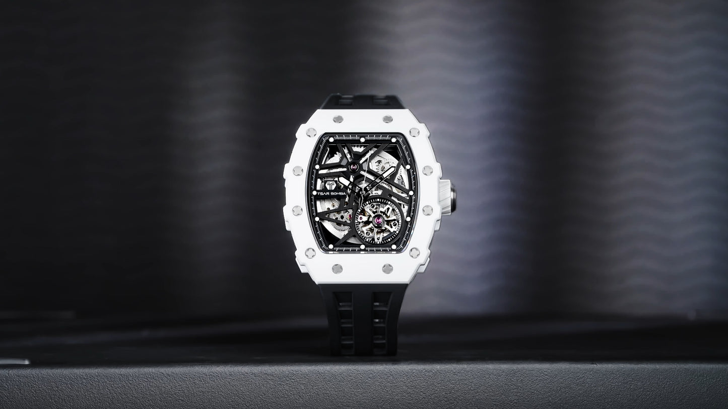 Đồng hồ gốm sang trọng tự động TSAR Bomba TB8209C