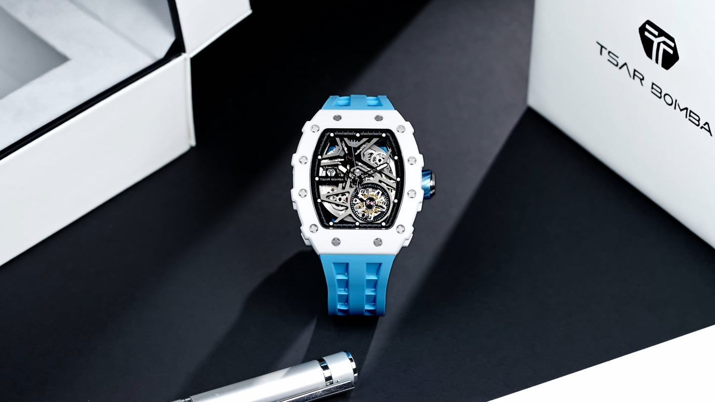 Đồng hồ gốm sang trọng tự động TSAR Bomba TB8209C