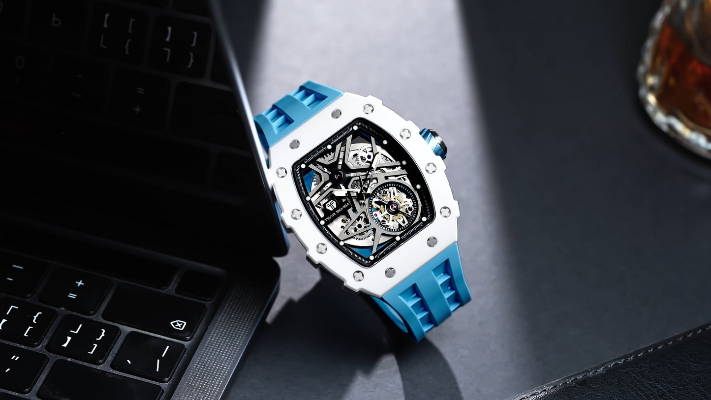 Đồng hồ gốm sang trọng tự động TSAR Bomba TB8209C