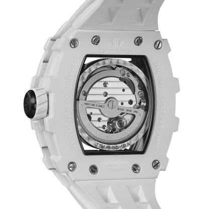 Official TSAR BOMBA Carbon Fibre Automatic Skeleton Watch – TB8209CF