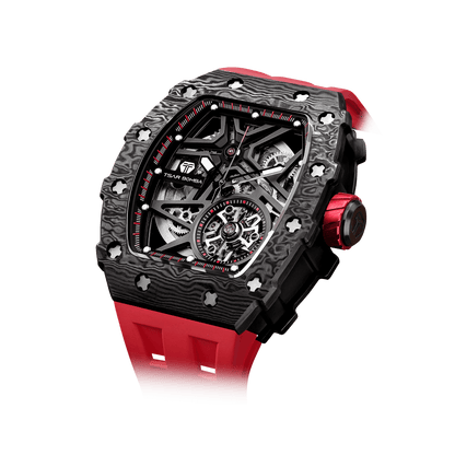 Official TSAR BOMBA Carbon Fibre Automatic Skeleton Watch – TB8209CF