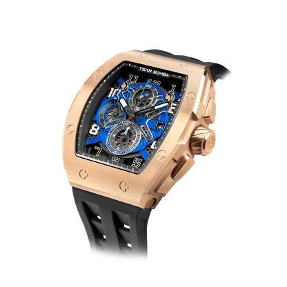 Official TSAR BOMBA Stainless Steel Sapphire Crystal 5ATM Waterproof Quartz Watch - TB8211Q - Top G Watches