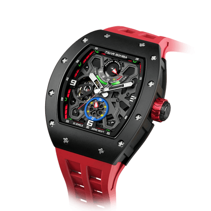 Official TSAR BOMBA Carbon Fibre Ceramic Kinetic Energy Automatic Watch – TB8212