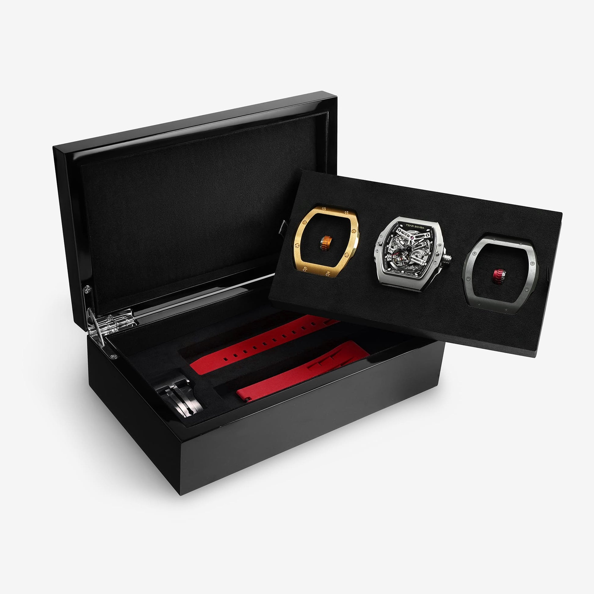 Official Tsar Bomba Atomic-Interchangeable Ceramic Edition - TB8218C - Top G Watches