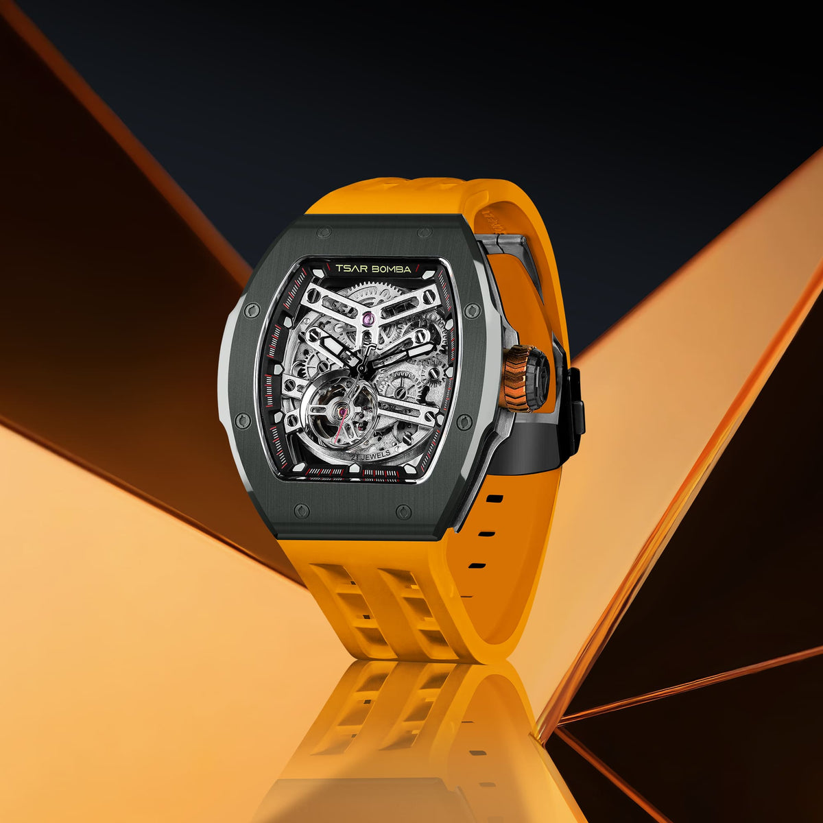 Official TSAR BOMBA TB8218 Atomic Automatic Watch – Interchangeable Collection