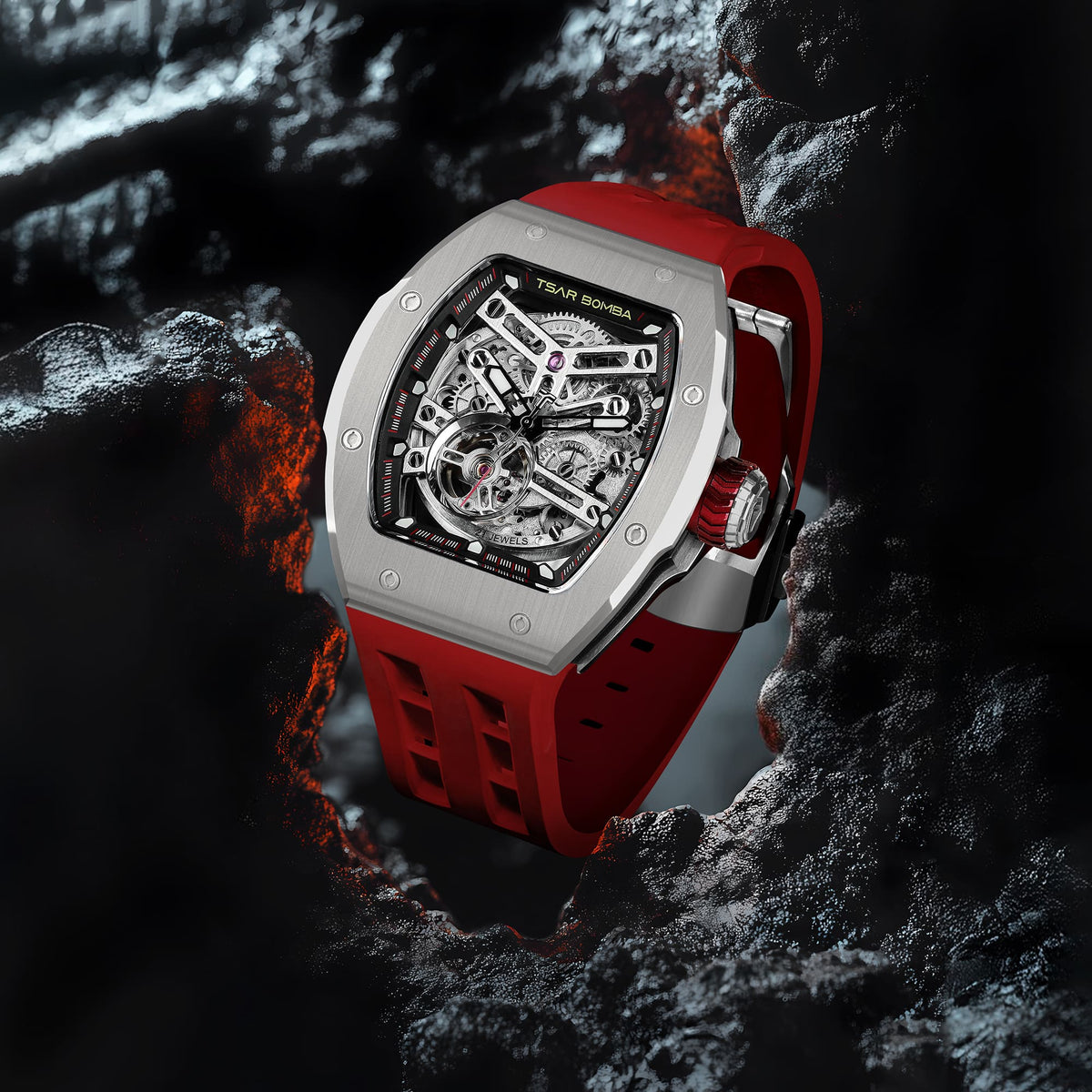 Official TSAR BOMBA TB8218 Atomic Automatic Watch – Interchangeable Collection