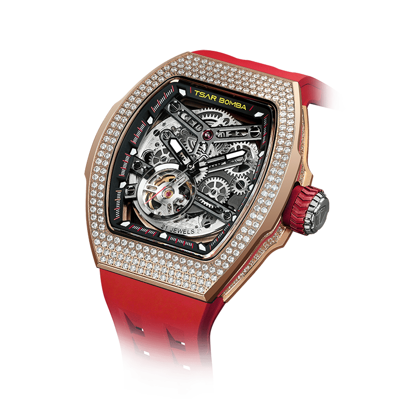 Official TSAR BOMBA TB8218D Diamond Edition – Atomic Interchangeable Automatic Watch (Multi-7 Twin Combo)