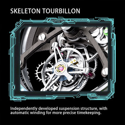 Bonest Gatti BG7002 Rainbow Tourbillon – Transparent K9 Crystal Masterpiece Watch - Top G Watches