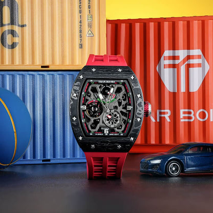 Official TSAR BOMBA Carbon Fibre Ceramic Kinetic Energy Automatic Watch – TB8212