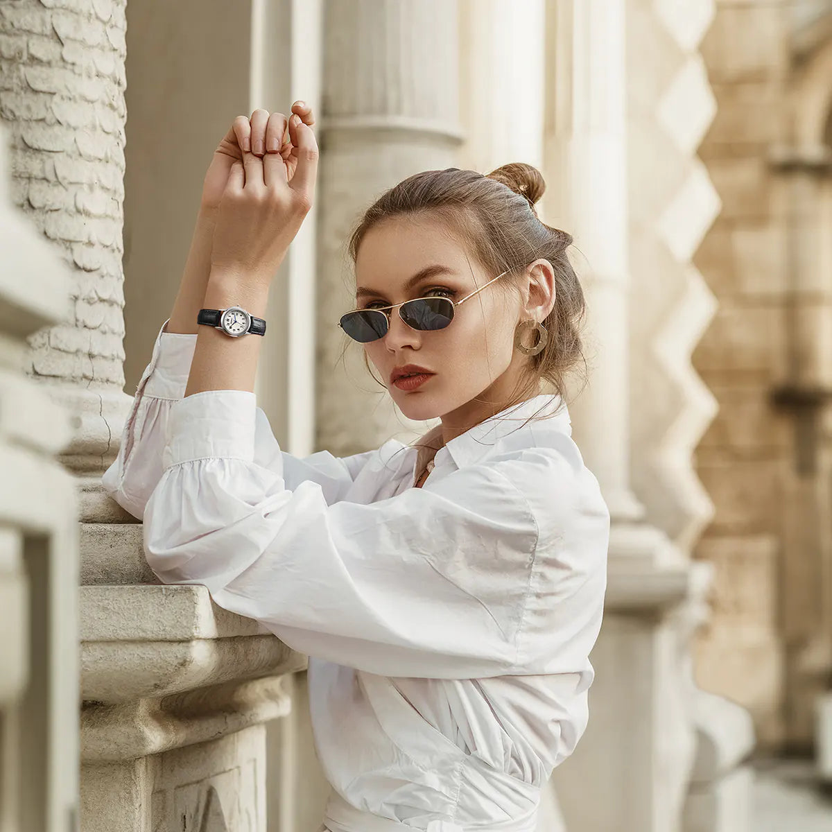 BERNY 2711VL Women's Classic Quartz Dress Watch – Leather Strap - Top G Watches