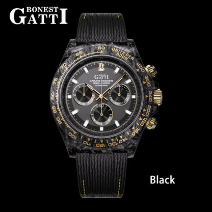 Bonest Gatti BG9010 Carbon Fibre Automatic Chronograph – Sport-Precision Craft - Top G Watches