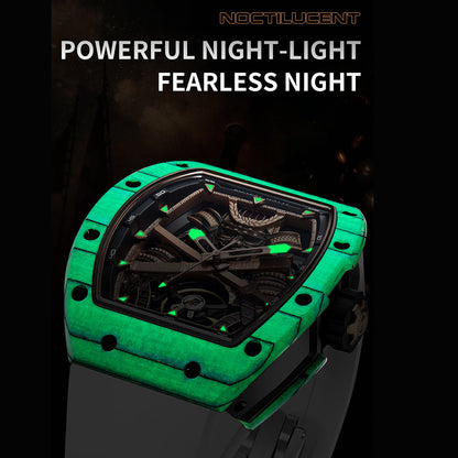 Bonest Gatti BG9008 Phantom Black – Carbon Skeleton Tourbillon Automatic Watch - Top G Watches