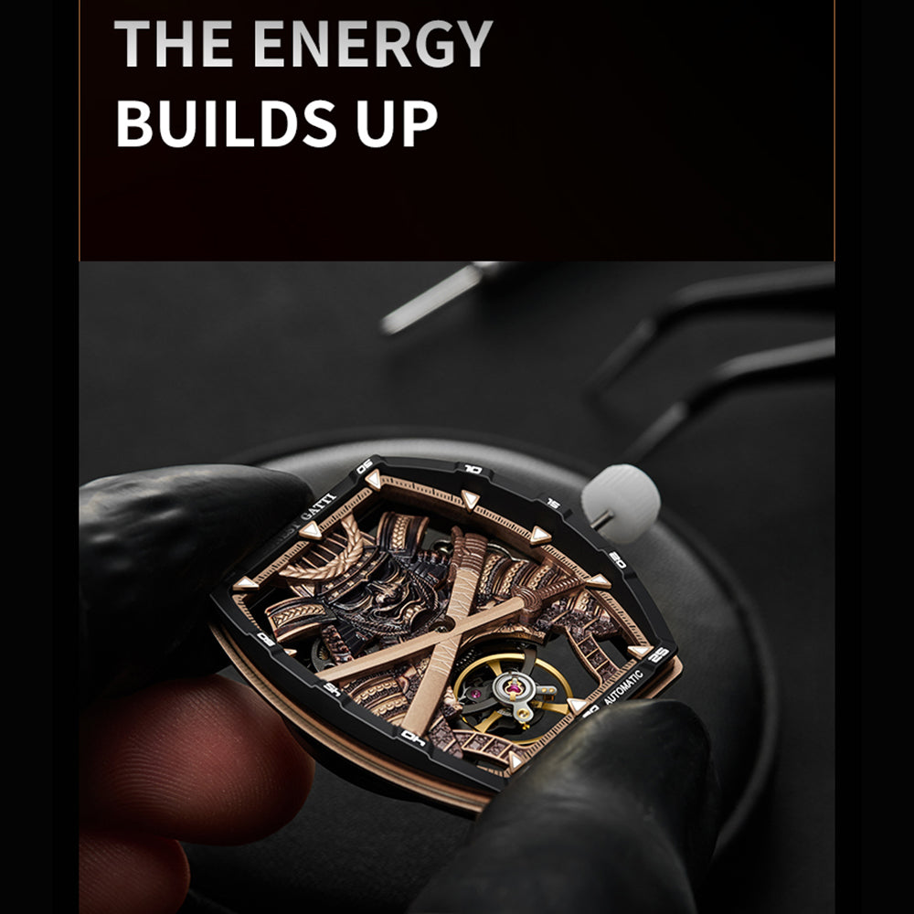 Bonest Gatti BG9008 Phantom Black – Carbon Skeleton Tourbillon Automatic Watch - Top G Watches