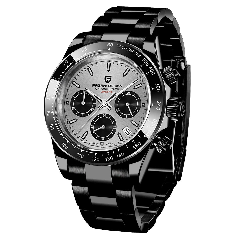 Pagani Design Elite Automatic Mechanical Sapphire-Glass Chronograph Watch - PD1644