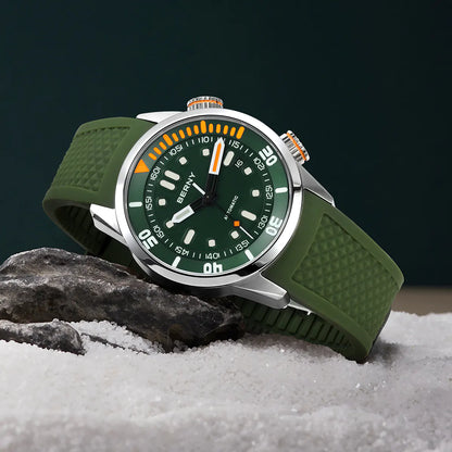 BERNY AM339M V3 Automatic Compressor-Style Diver Watch – 200M Sapphire