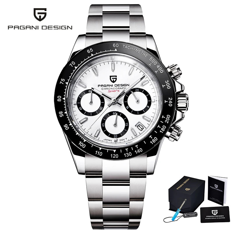 Pagani Design Elite Automatic Mechanical Sapphire-Glass Chronograph Watch - PD1644