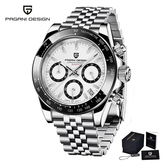 Pagani Design Elite Automatic Mechanical Sapphire-Glass Chronograph Watch - PD1644