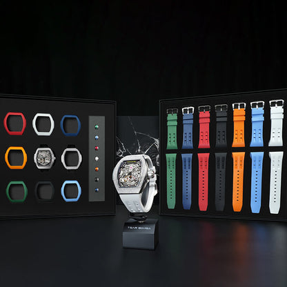 Official TSAR BOMBA TB8218D Diamond Edition – Atomic Interchangeable Automatic Watch (Multi-7 Twin Combo)