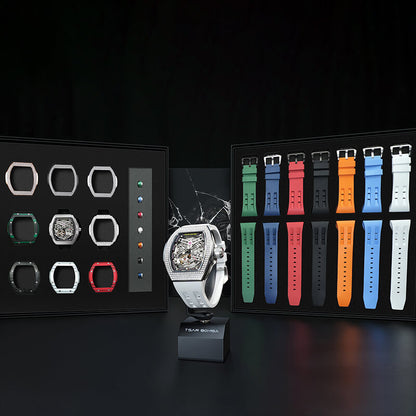 Official TSAR BOMBA TB8218D Diamond Edition – Atomic Interchangeable Automatic Watch (Multi-7 Twin Combo)