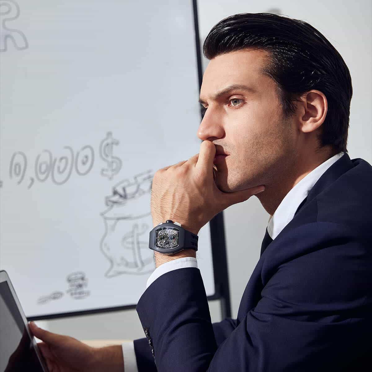 Official TSAR BOMBA – Atomic Interchangeable Luxury Calendar Watch TB8214