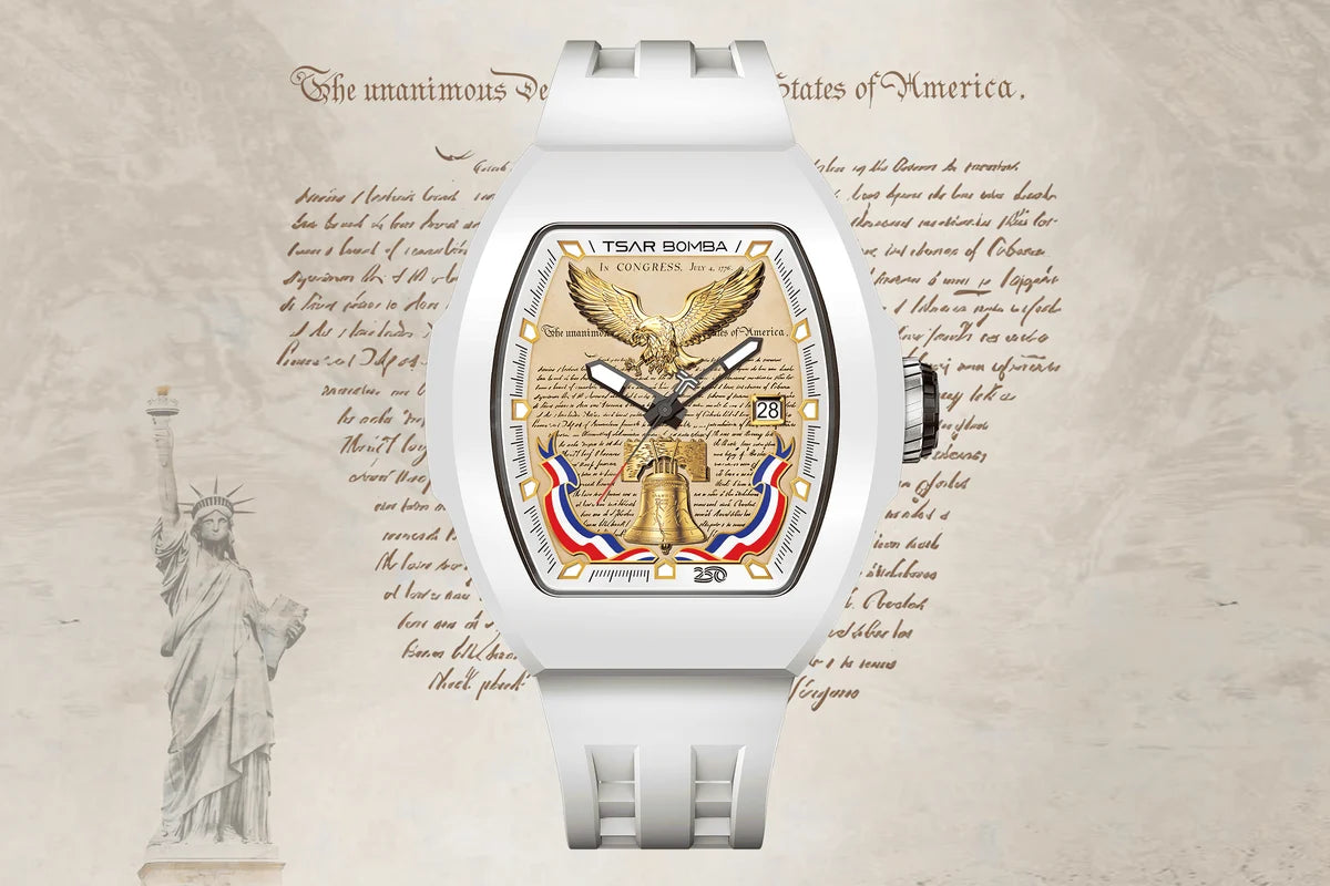 Official TSAR BOMBA TB8218R Minuteman 1776 Limited Edition | 250th Anniversary Automatic Watch
