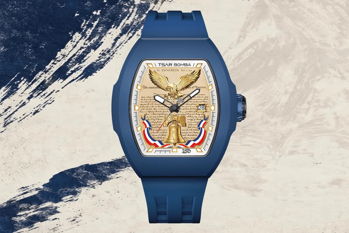 Official TSAR BOMBA TB8218R Minuteman 1776 Limited Edition | 250th Anniversary Automatic Watch