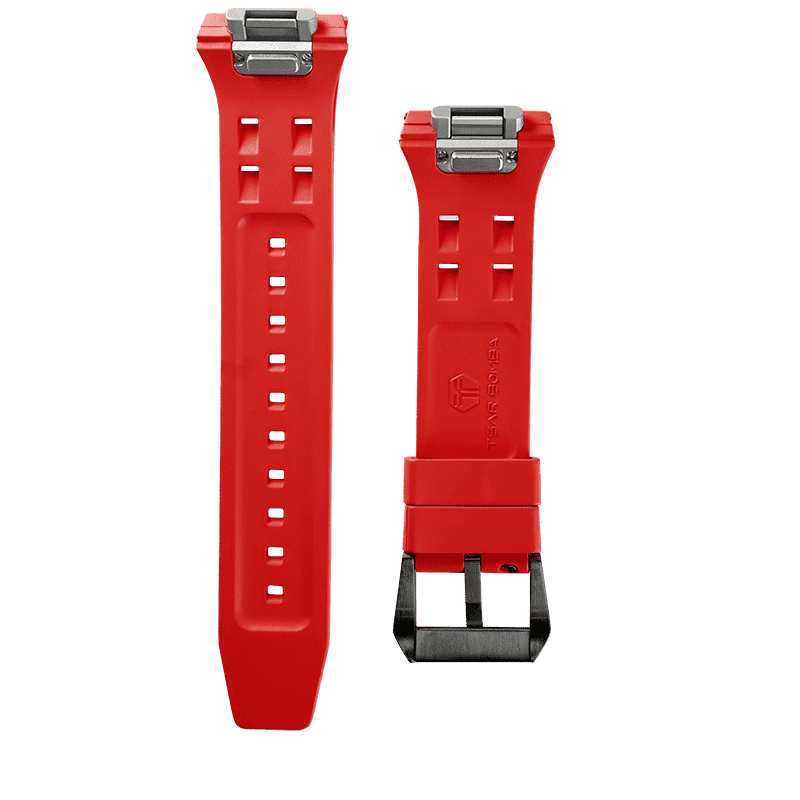 Official TSAR BOMBA Atomic-Interchangeable Watch - TB8214 & TB8218 Interchangeable FKM Rubber Wristband Strap